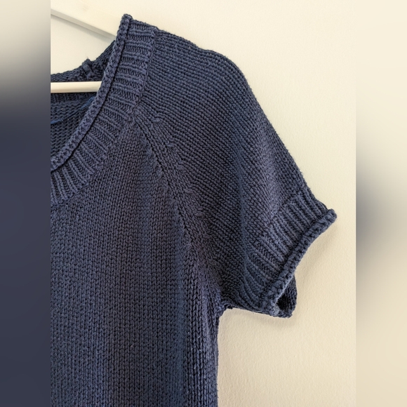 Thyme Maternity Navy Blue knitted dress size L - Picture 4 of 9